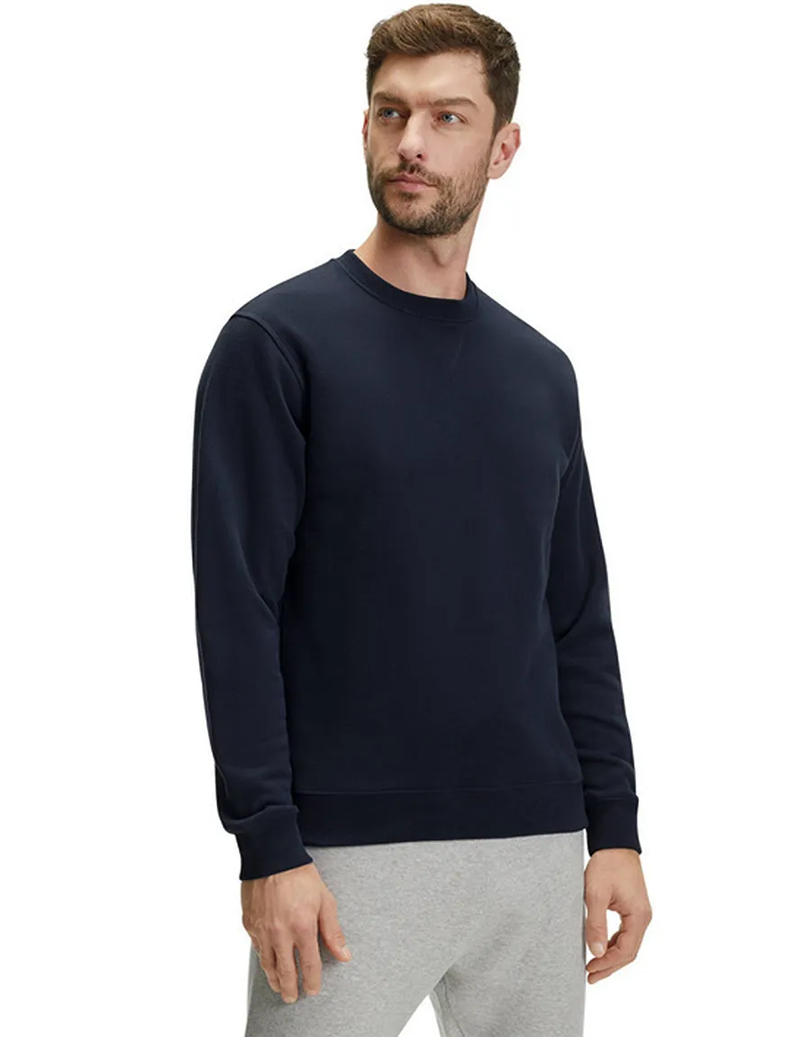 Men's Crew Neck  Long Sleeve PLAIN SWEATSHIRT Black