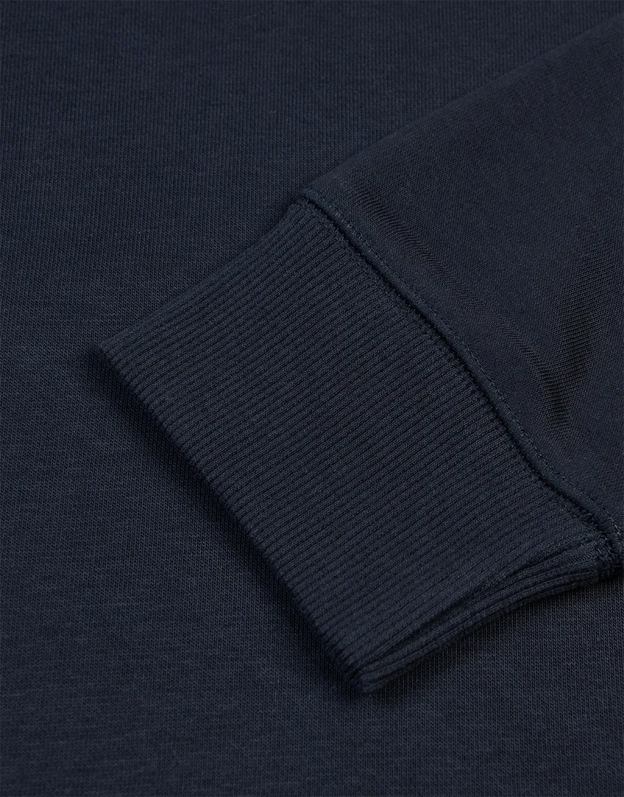 Men's Crew Neck  Long Sleeve PLAIN SWEATSHIRT Black