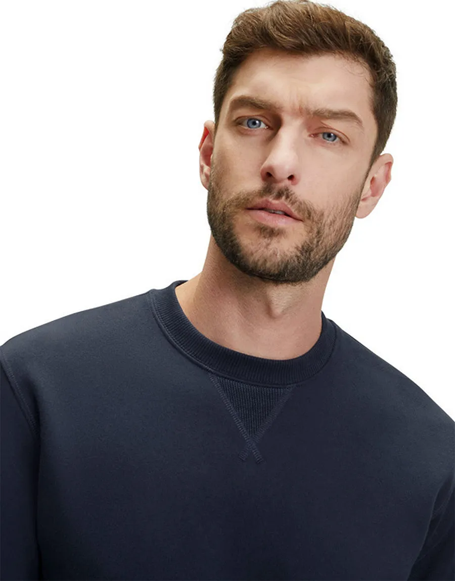 Men's Crew Neck  Long Sleeve PLAIN SWEATSHIRT Black