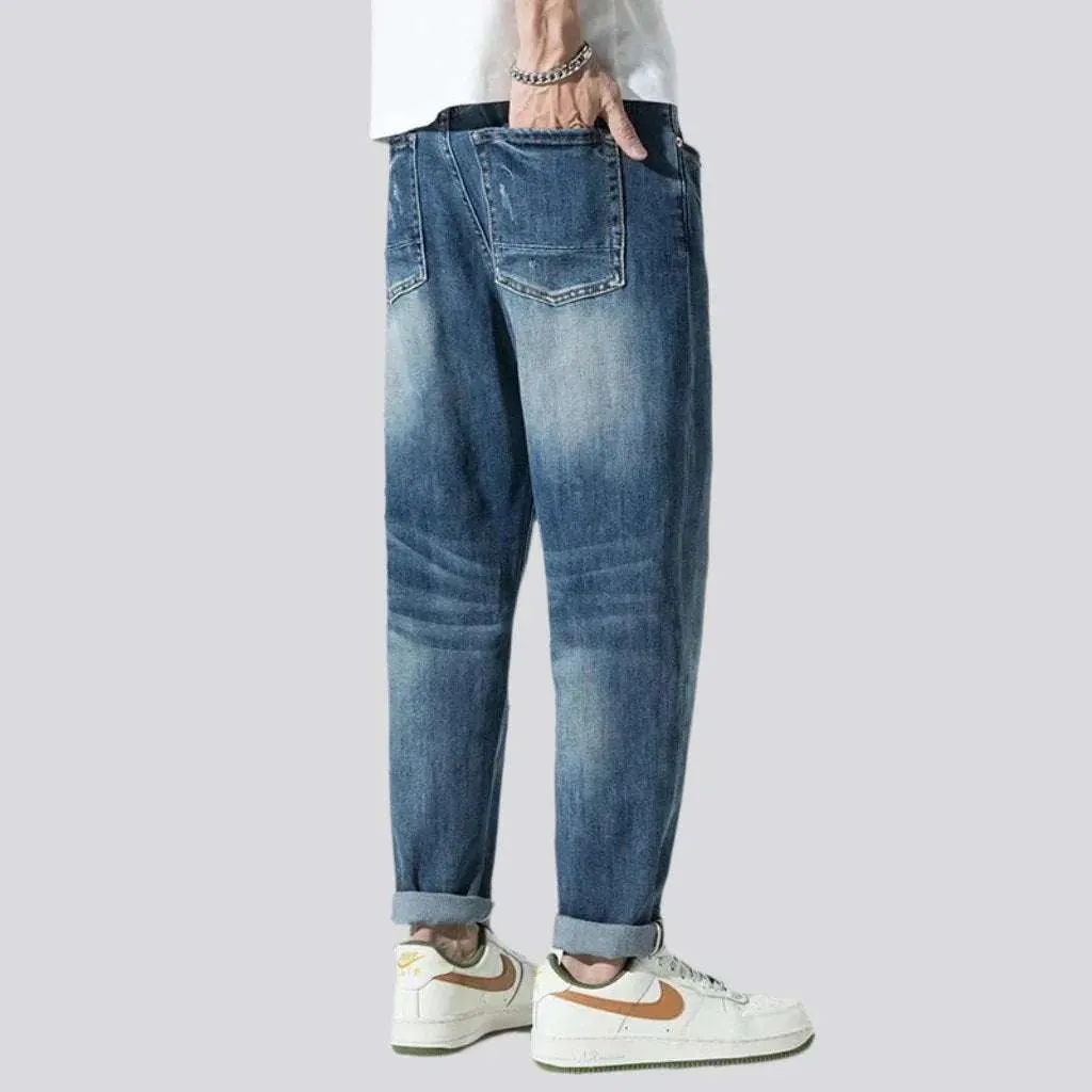 Men's medium-wash jeans