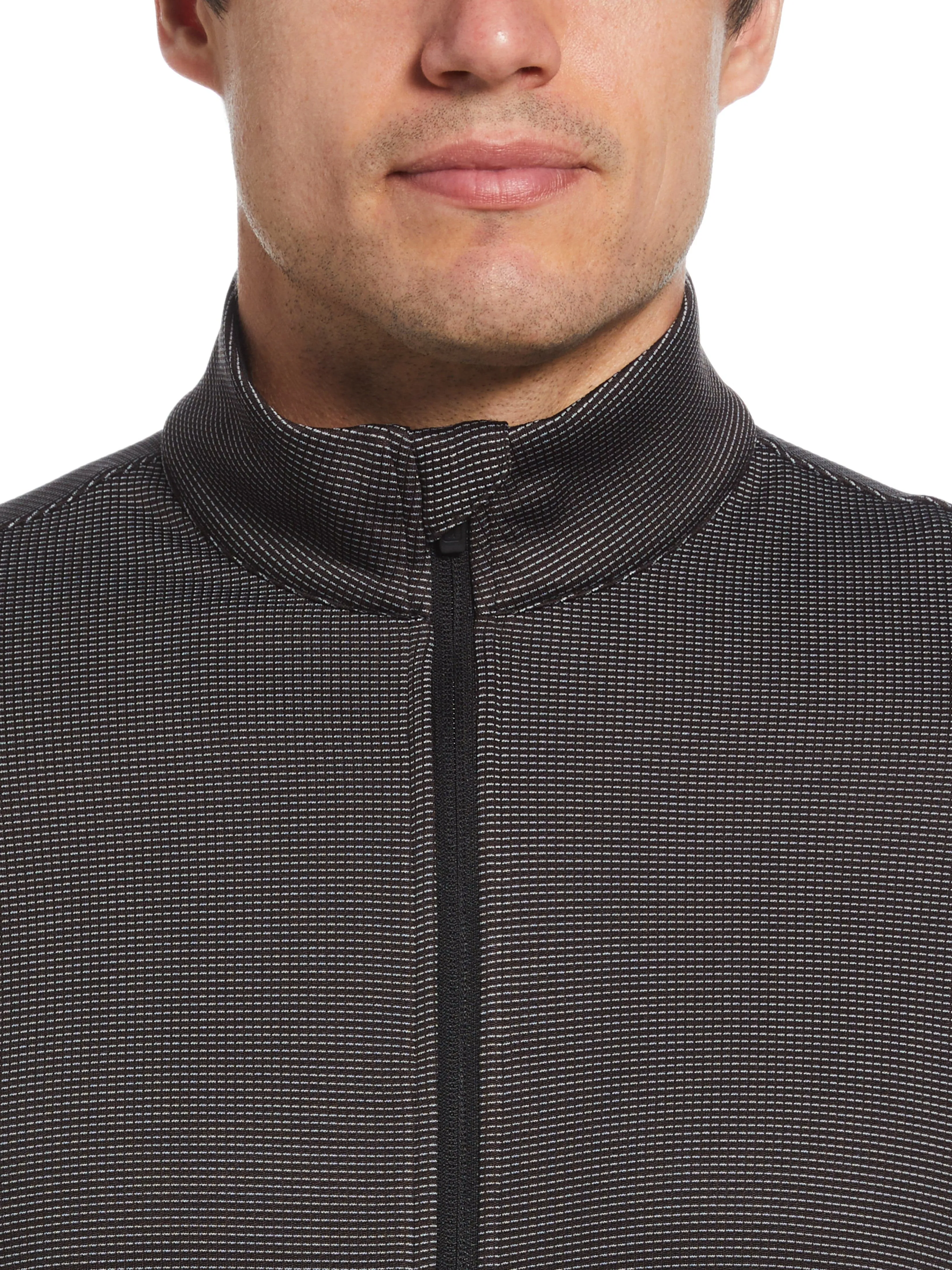 Men's Micro Jacquard Full Zip Golf Jacket