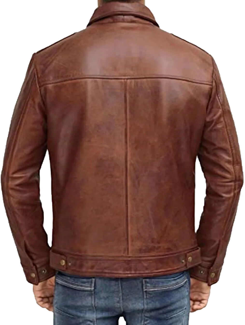 Mens Waxed Brown Leather Jacket Men Real Lambskin Leather Jacket | Mens Waxed Brown Lambskin Leather Jacket