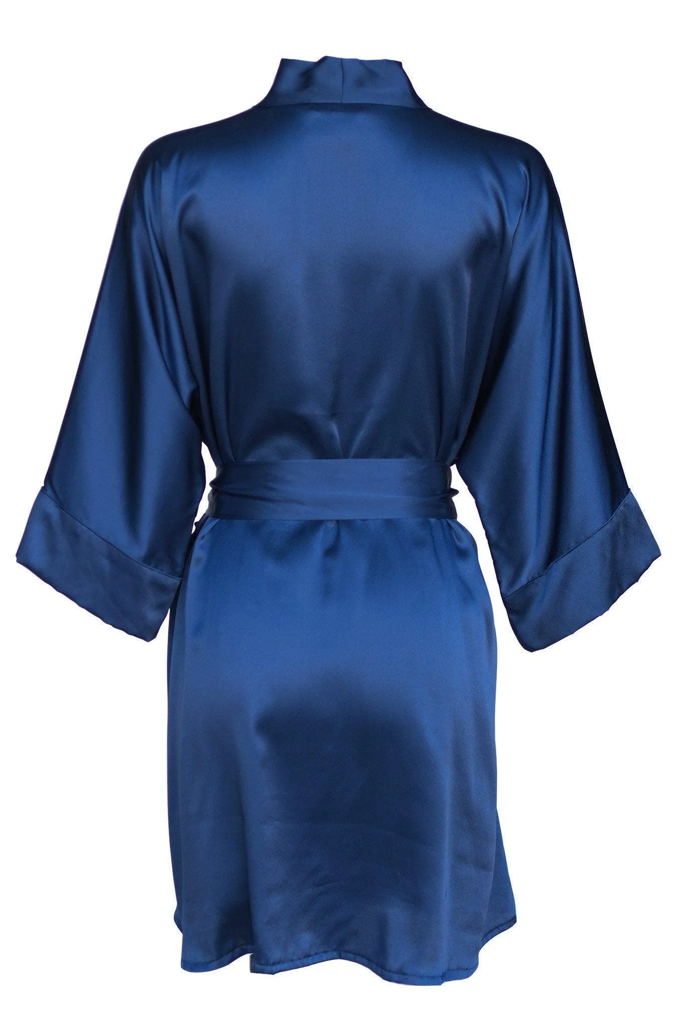 Midnight Blue Silk Kimono