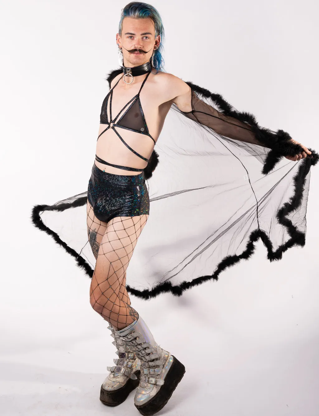 MIDNIGHT FAIRY KIMONO - BLACK