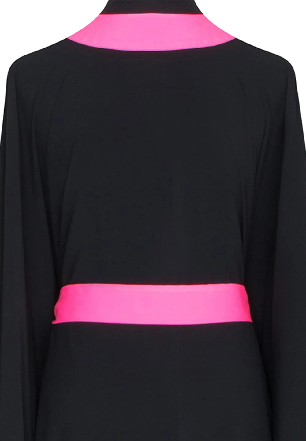 Monochrome - Black Kimono (Neon Pink)