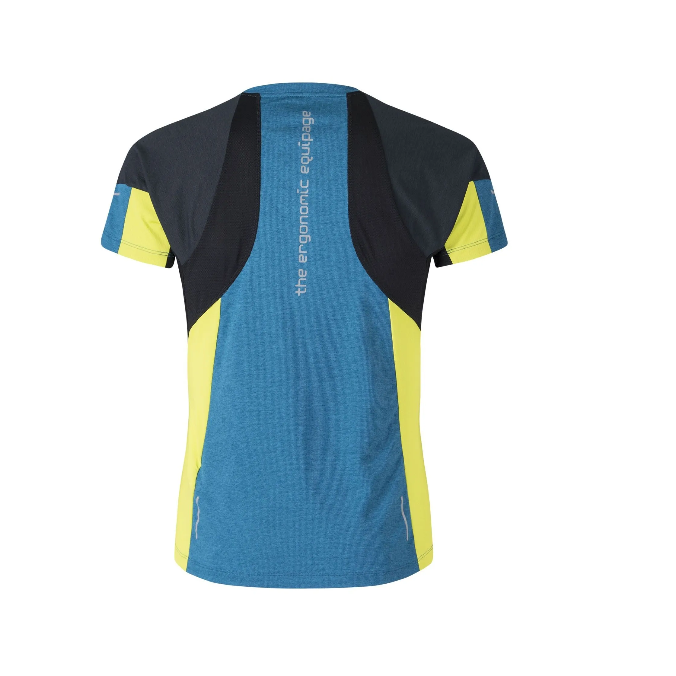 MONTURA RUN ENERGY T-SHIRT MAGLIA UOMO TRASPIRANTE ( BLU OTTANIO / VERDE LIME )