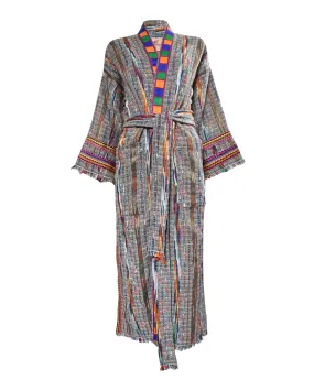 Multicolor Beam Kimono Abaya