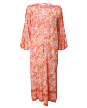 Multicolor Cotton Kimono Abaya