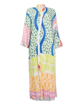 Multicolor Kimono Abaya