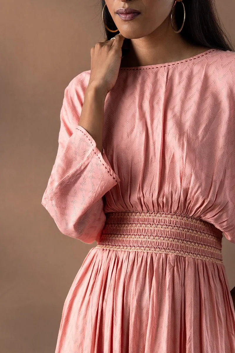 Munfarid Sugarganic Fabric Smocked Dress