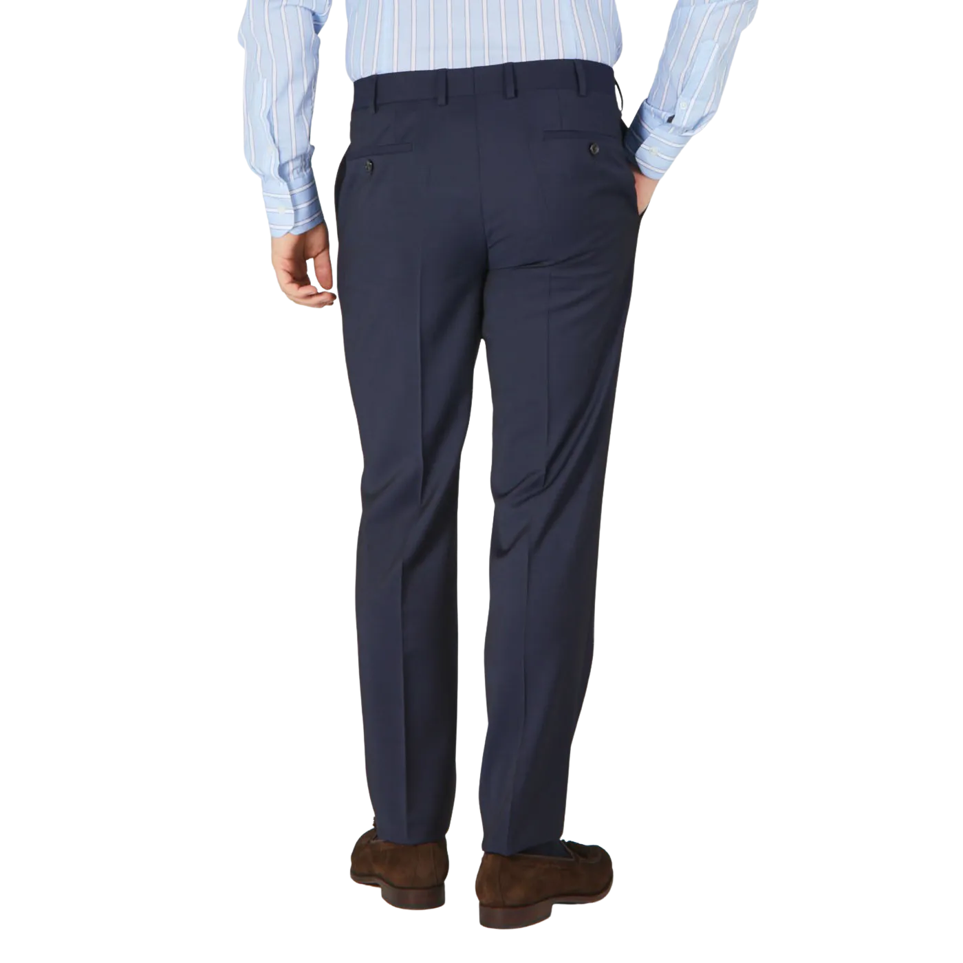 Navy Blue Spider Wool Suit
