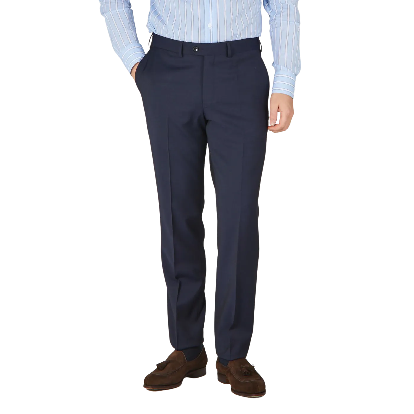 Navy Blue Spider Wool Suit