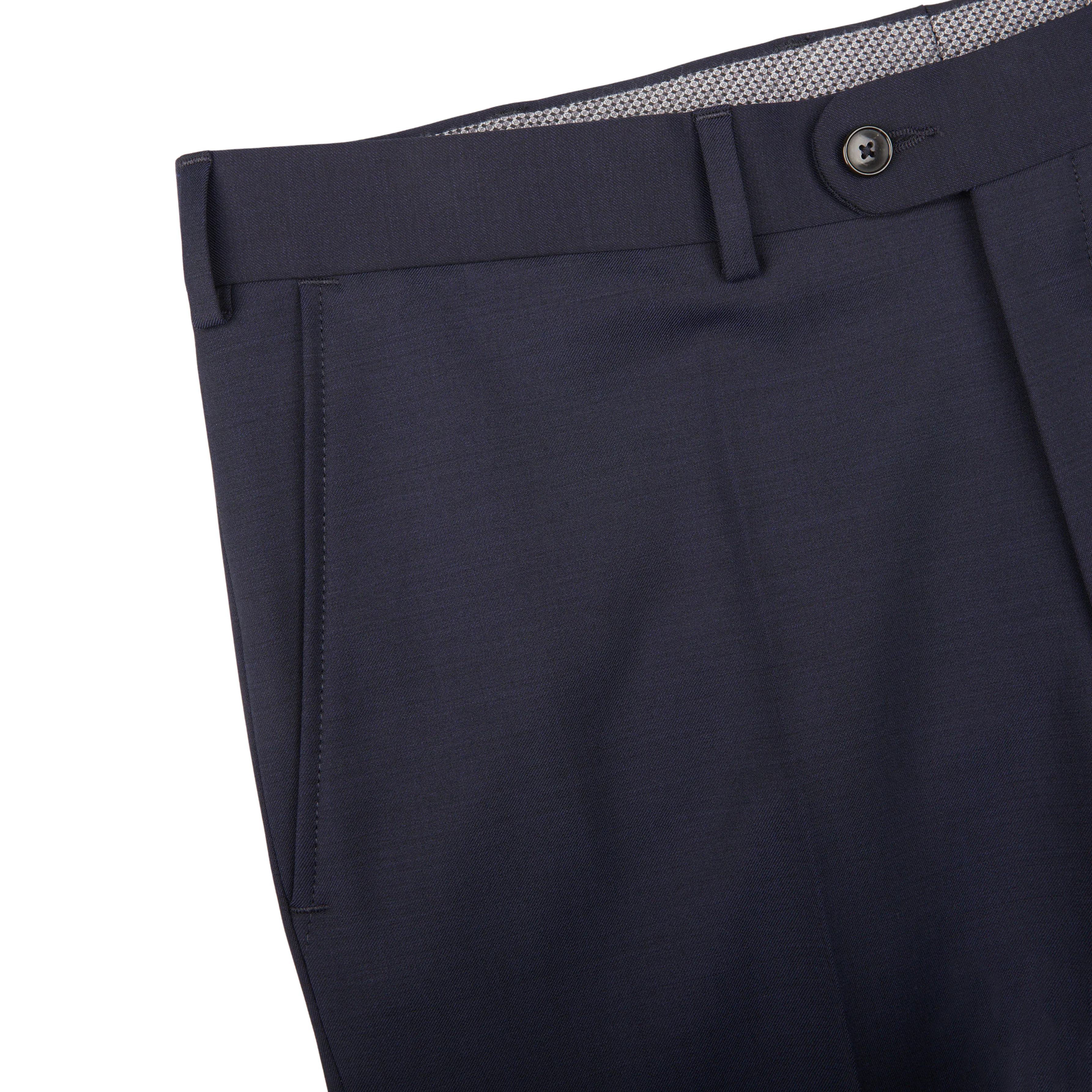 Navy Blue Spider Wool Suit