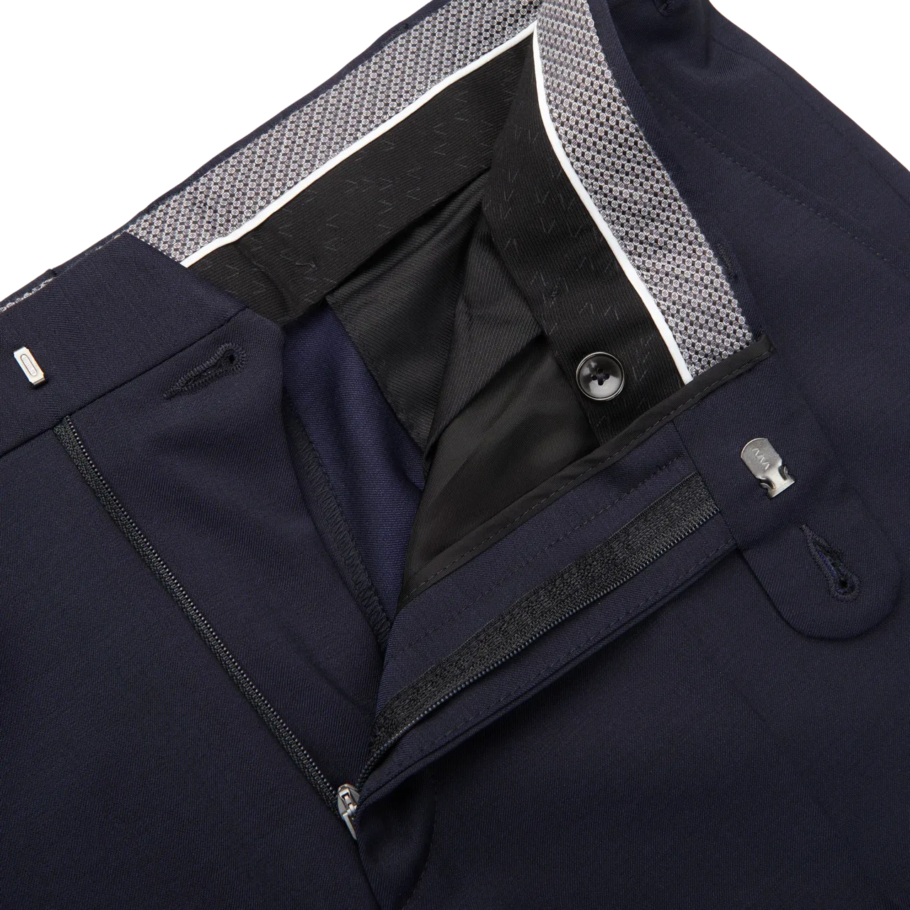 Navy Blue Spider Wool Suit