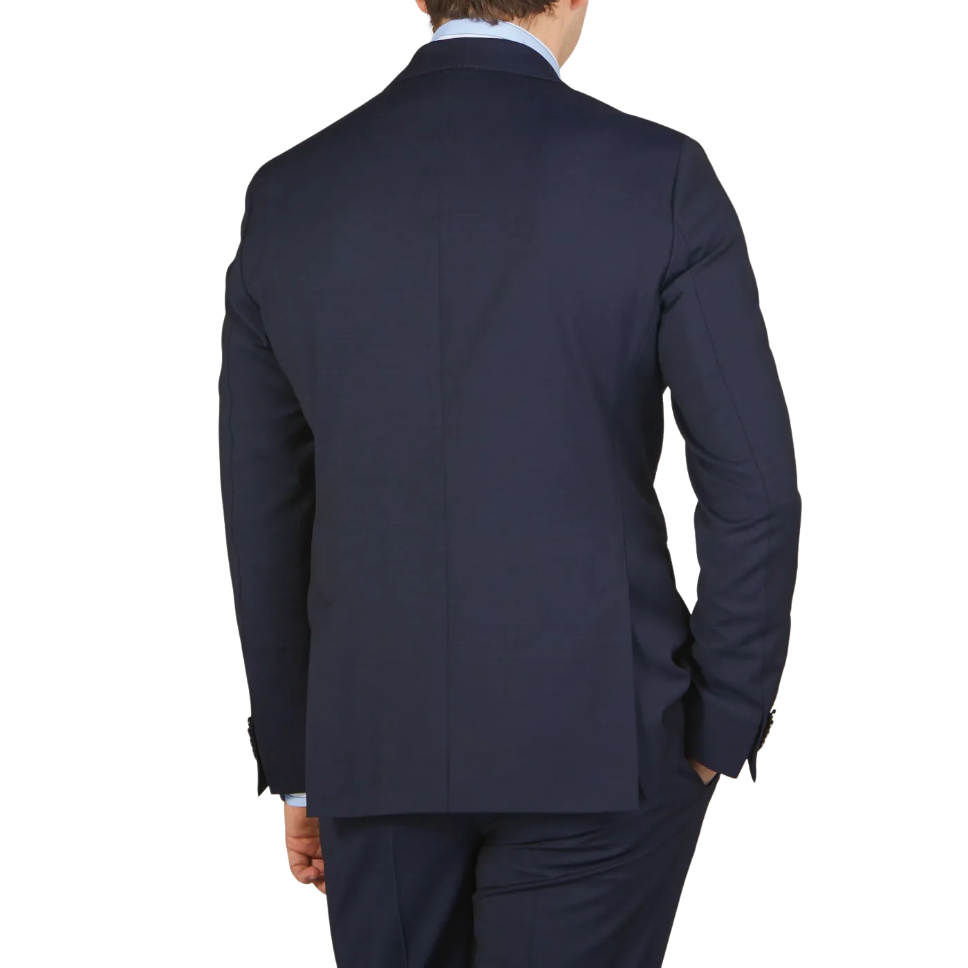 Navy Blue Spider Wool Suit