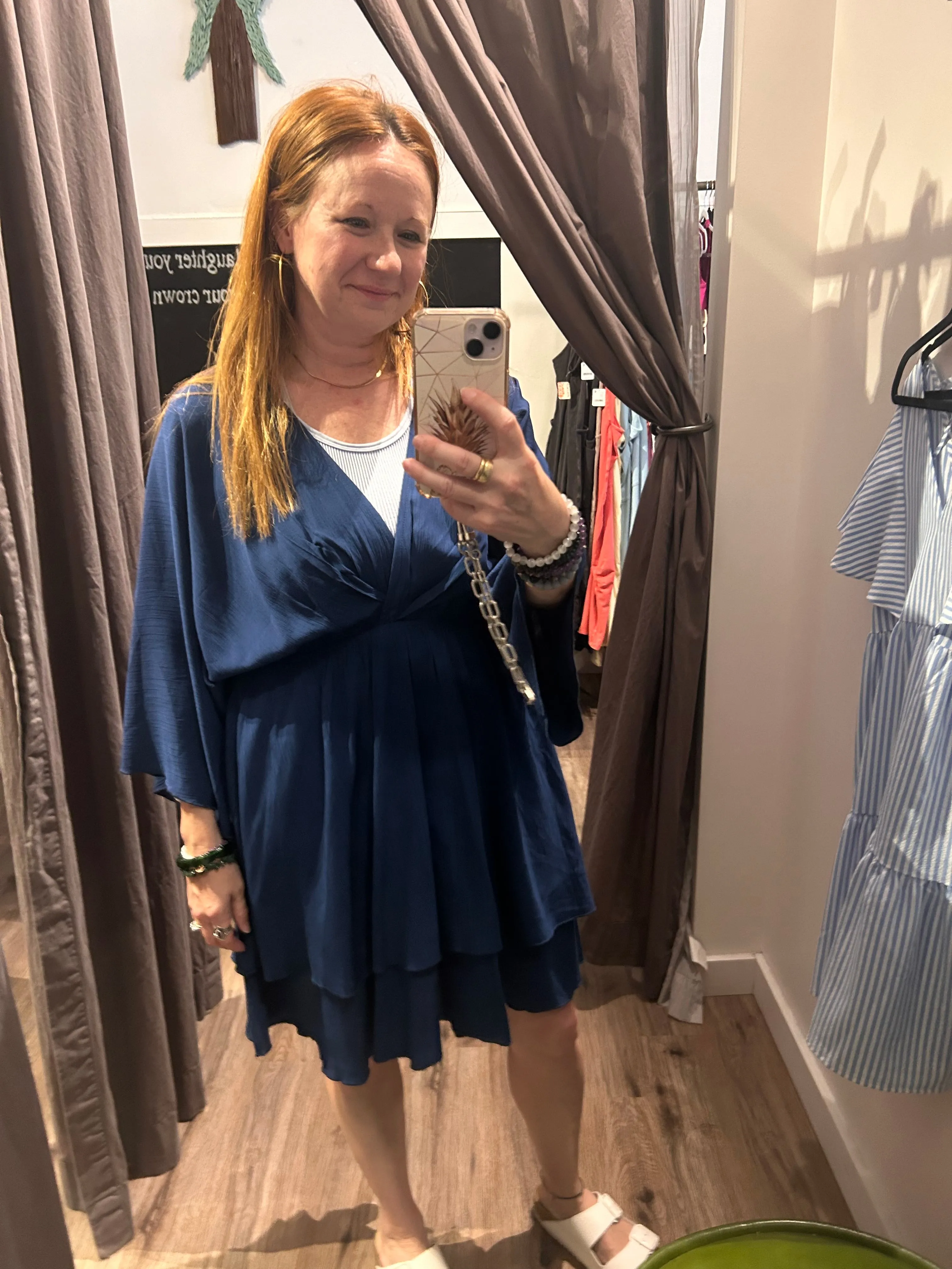 Navy Loose Fitting Dress