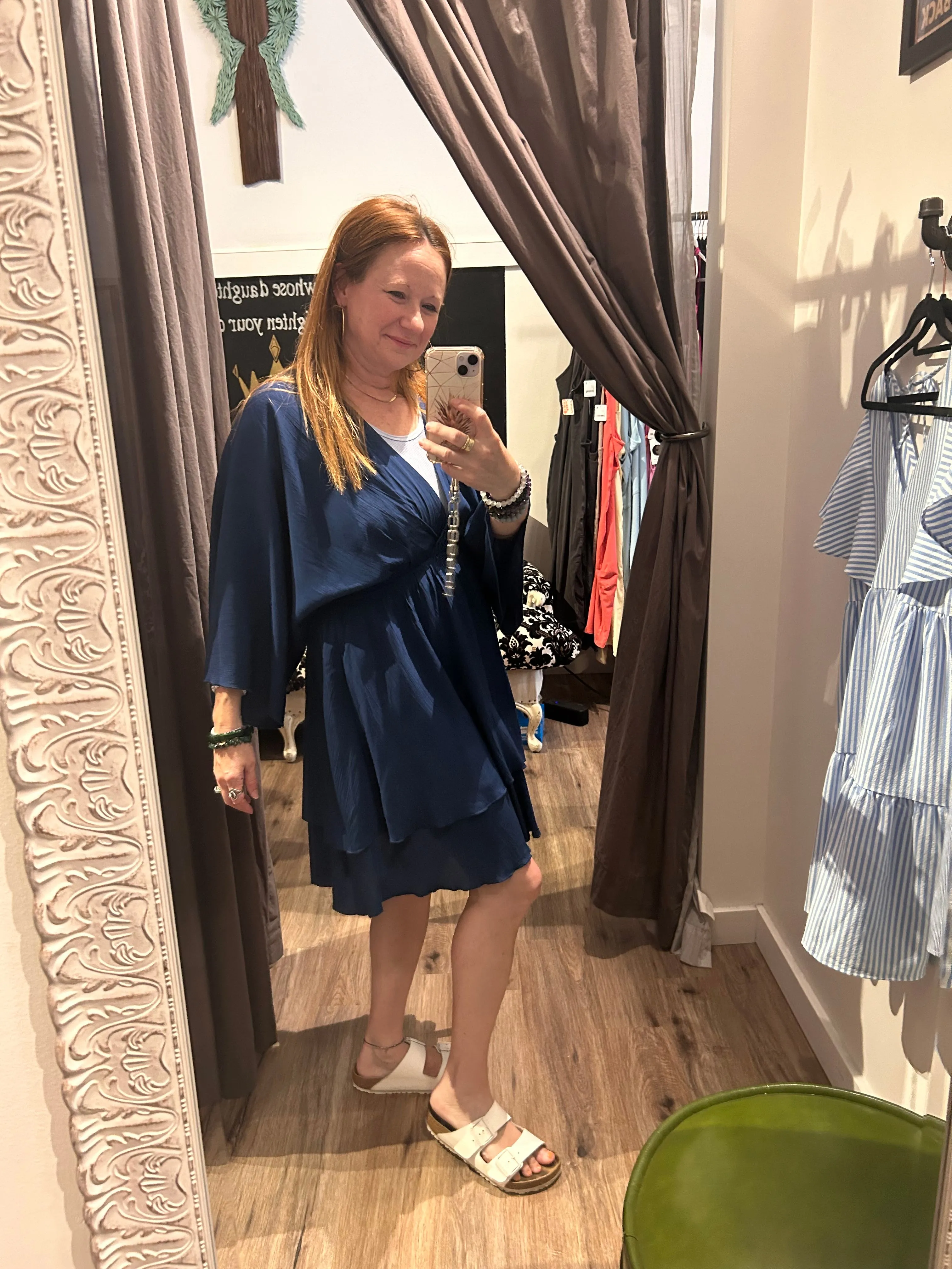 Navy Loose Fitting Dress