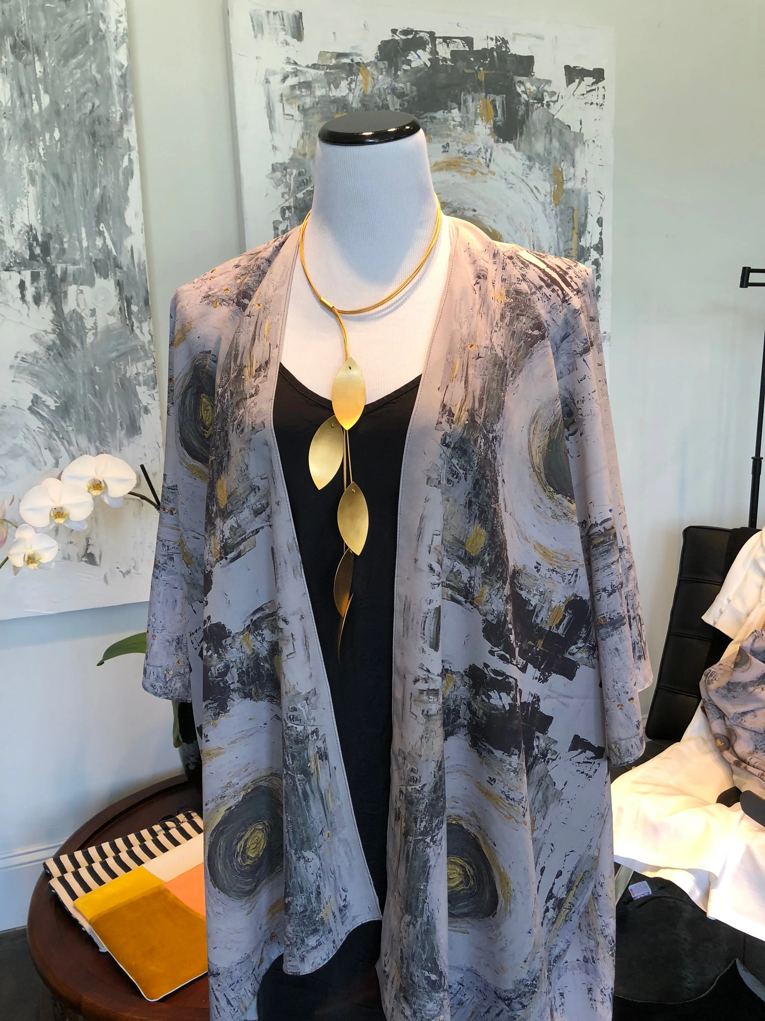 Nebula | Crepe de Chine Kimono
