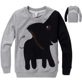 New Elephant, children sweater,boy girl Pullover top shirts Hooded Sweater hoodie