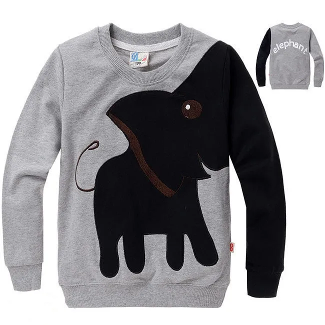 New Elephant, children sweater,boy girl Pullover top shirts Hooded Sweater hoodie