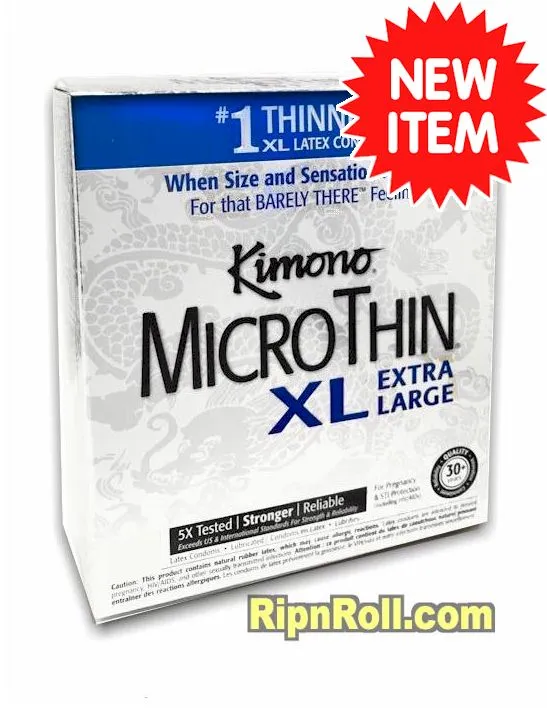 NEW - Kimono Micro Thin XL Condoms
