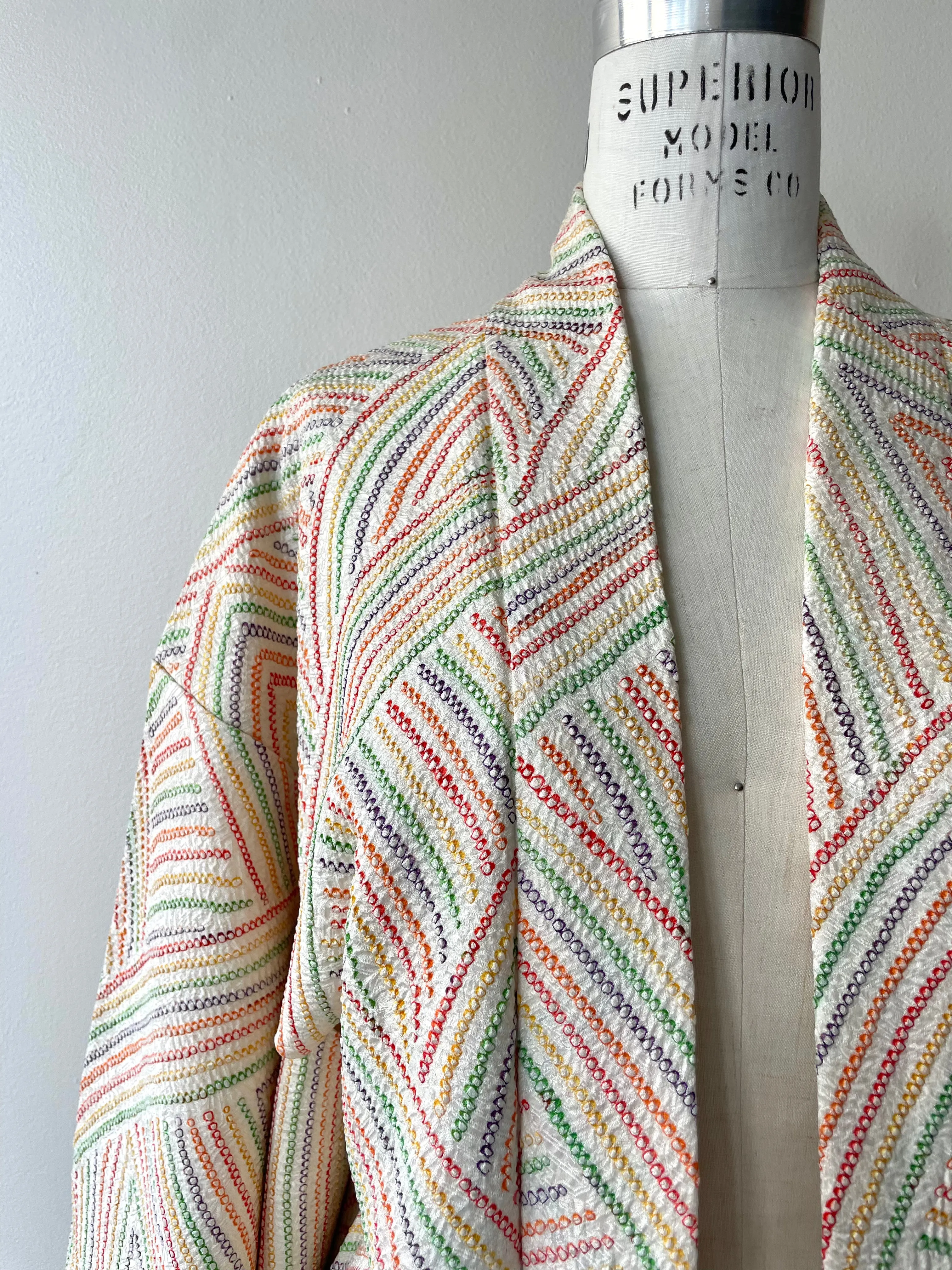 Niji Rainbow Silk Haori