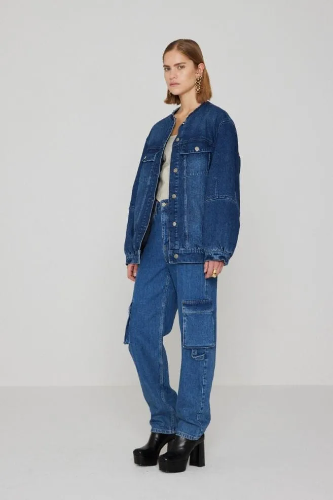Olina Jeans Medium Blue
