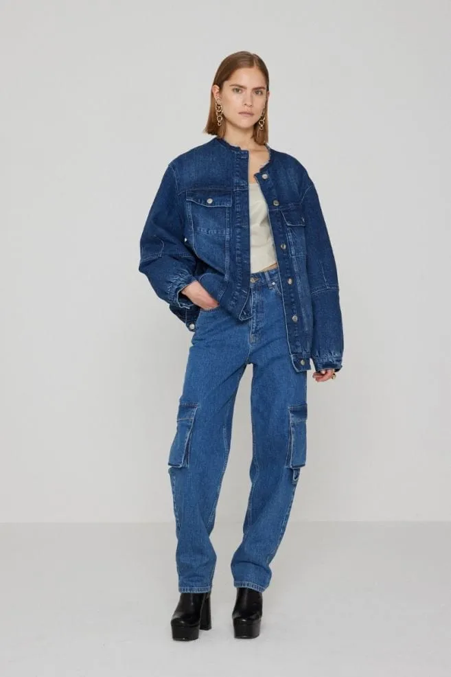 Olina Jeans Medium Blue