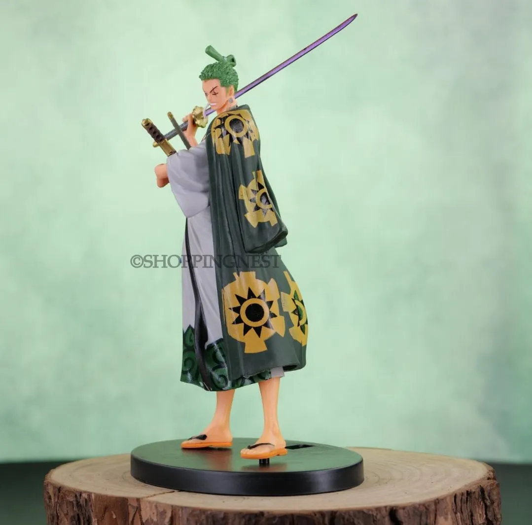 One Piece | Roronoa Zoro in Kimono Anime Action Figure | 18 Cms |