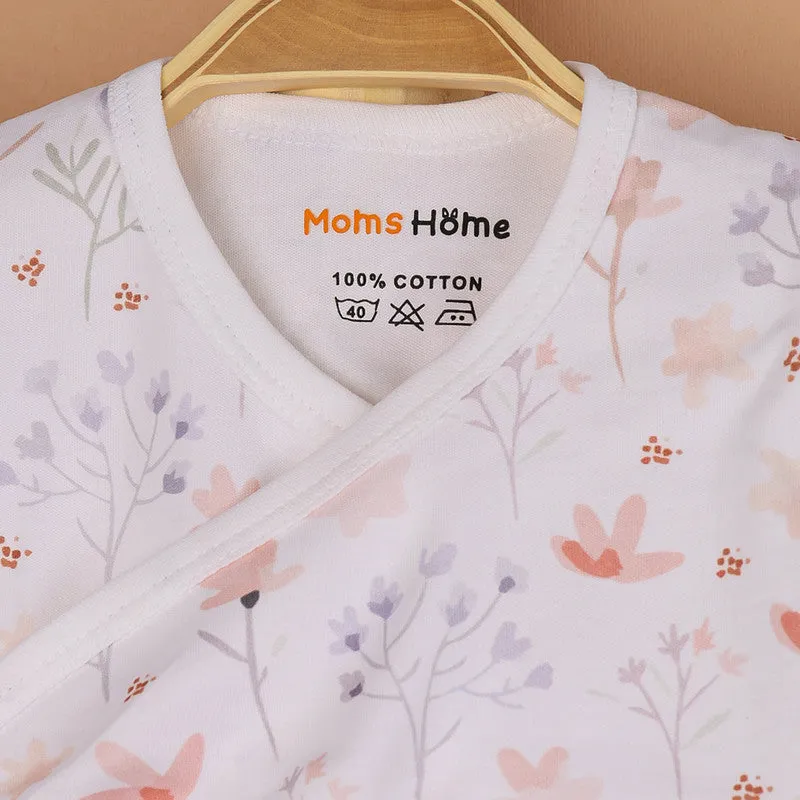 Organic Cotton Kimono Top For Baby Girl | Front Open | Bloom & Blossom | Pack Of 2