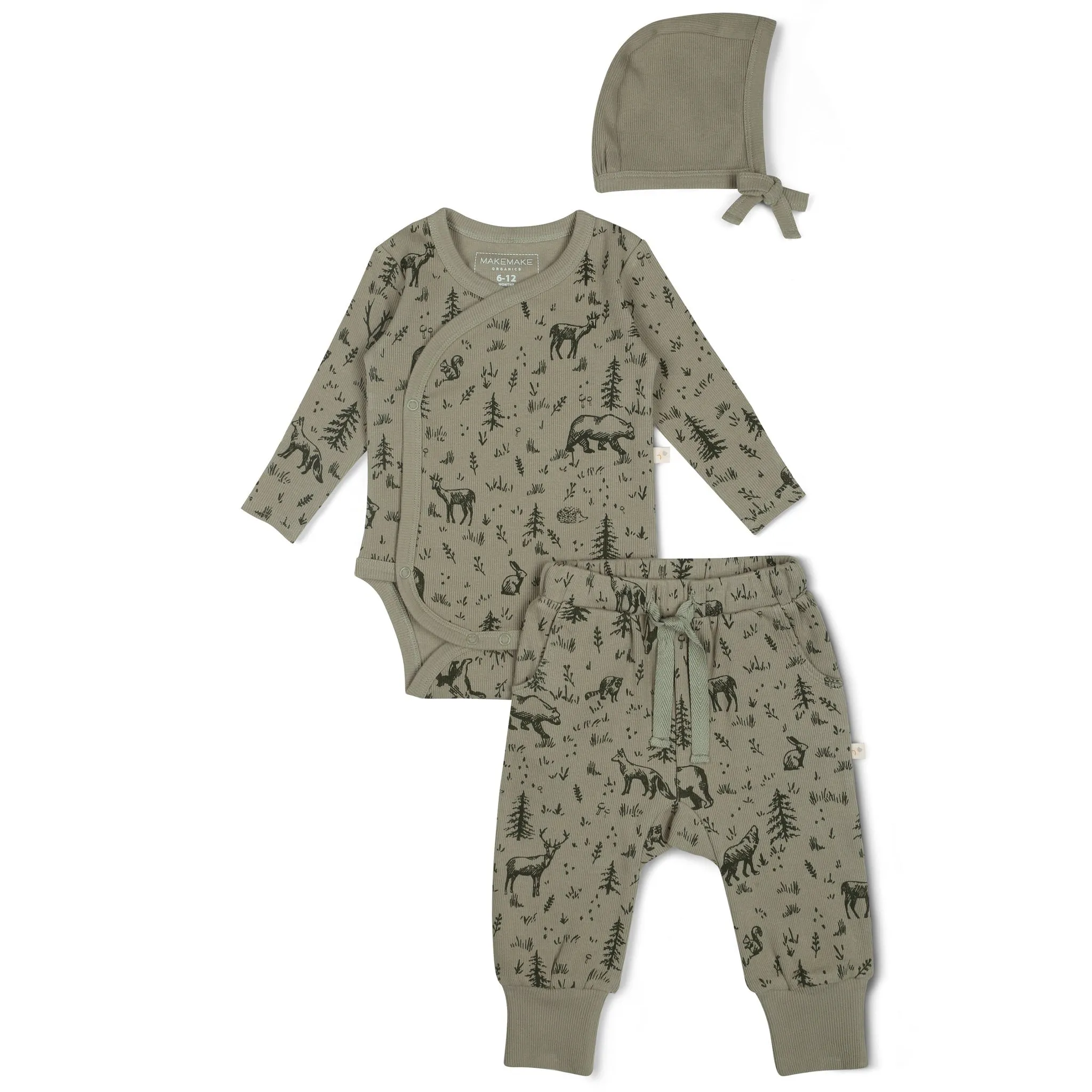 Organic Kimono Onesie & Pants Set