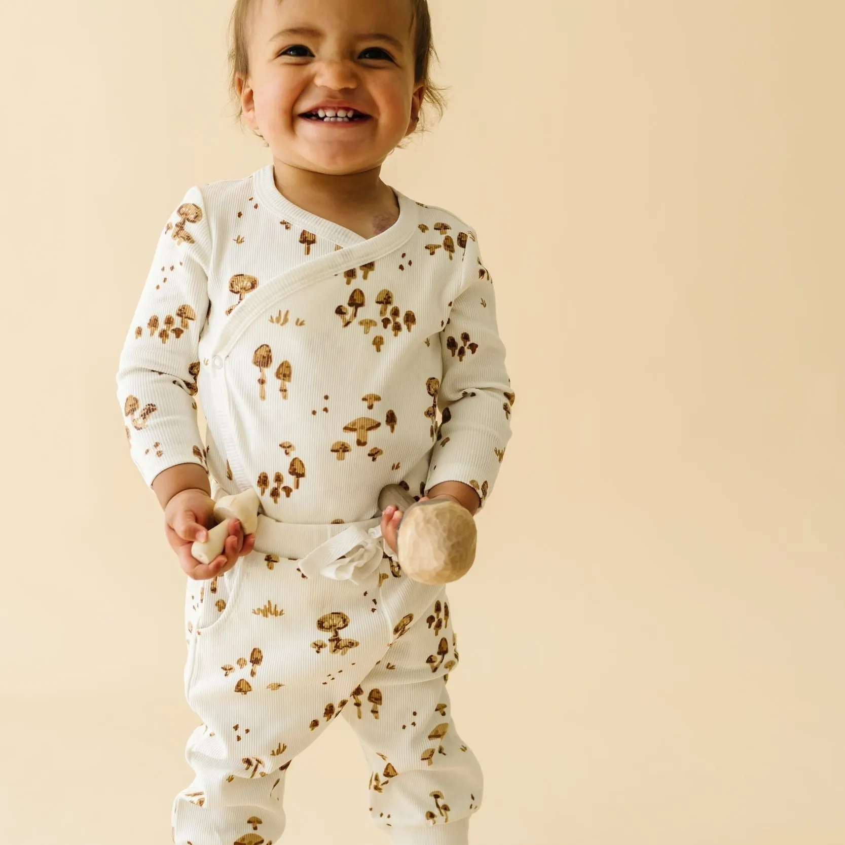 Organic Kimono Onesie & Pants Set