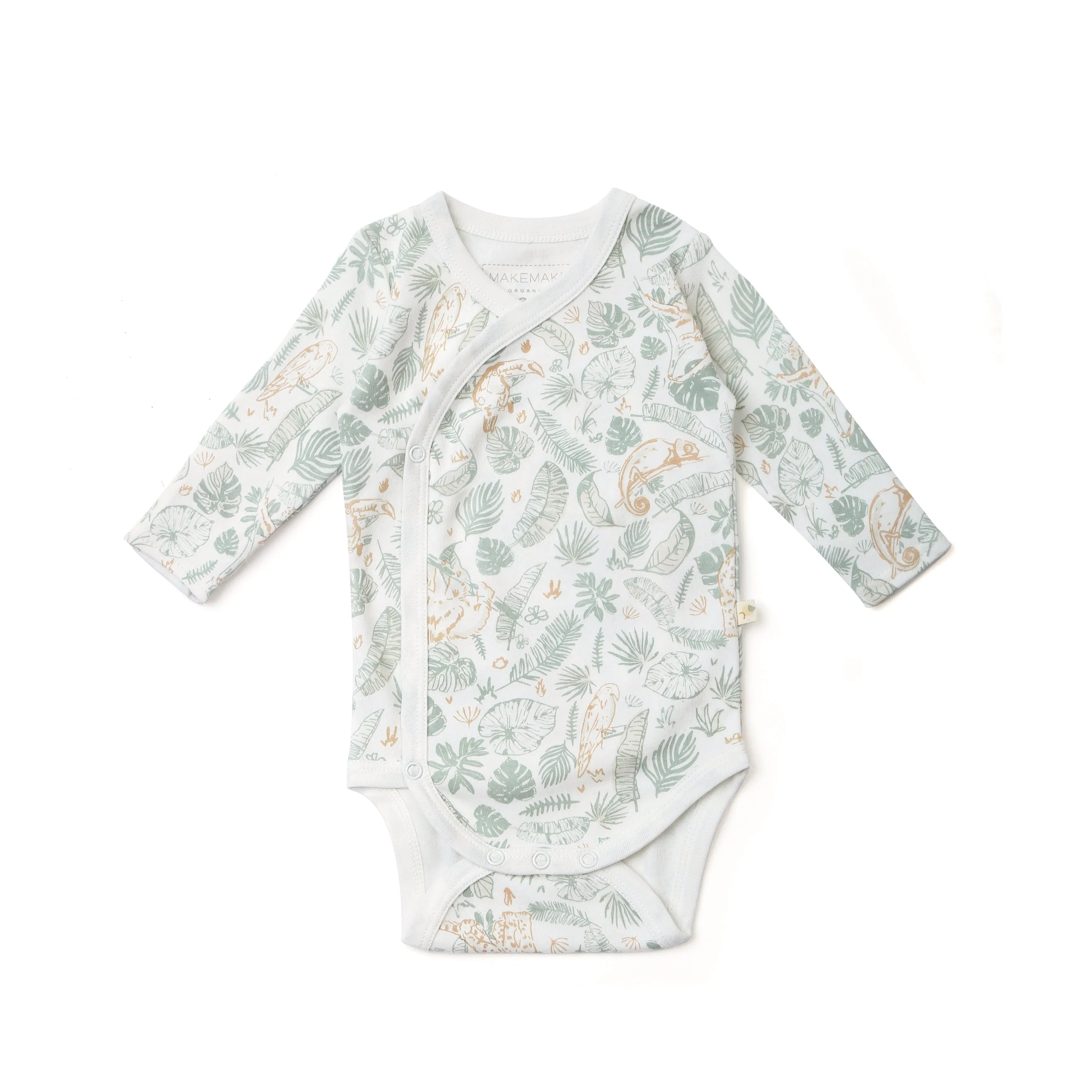 Organic Kimono Onesie - Wild Safari