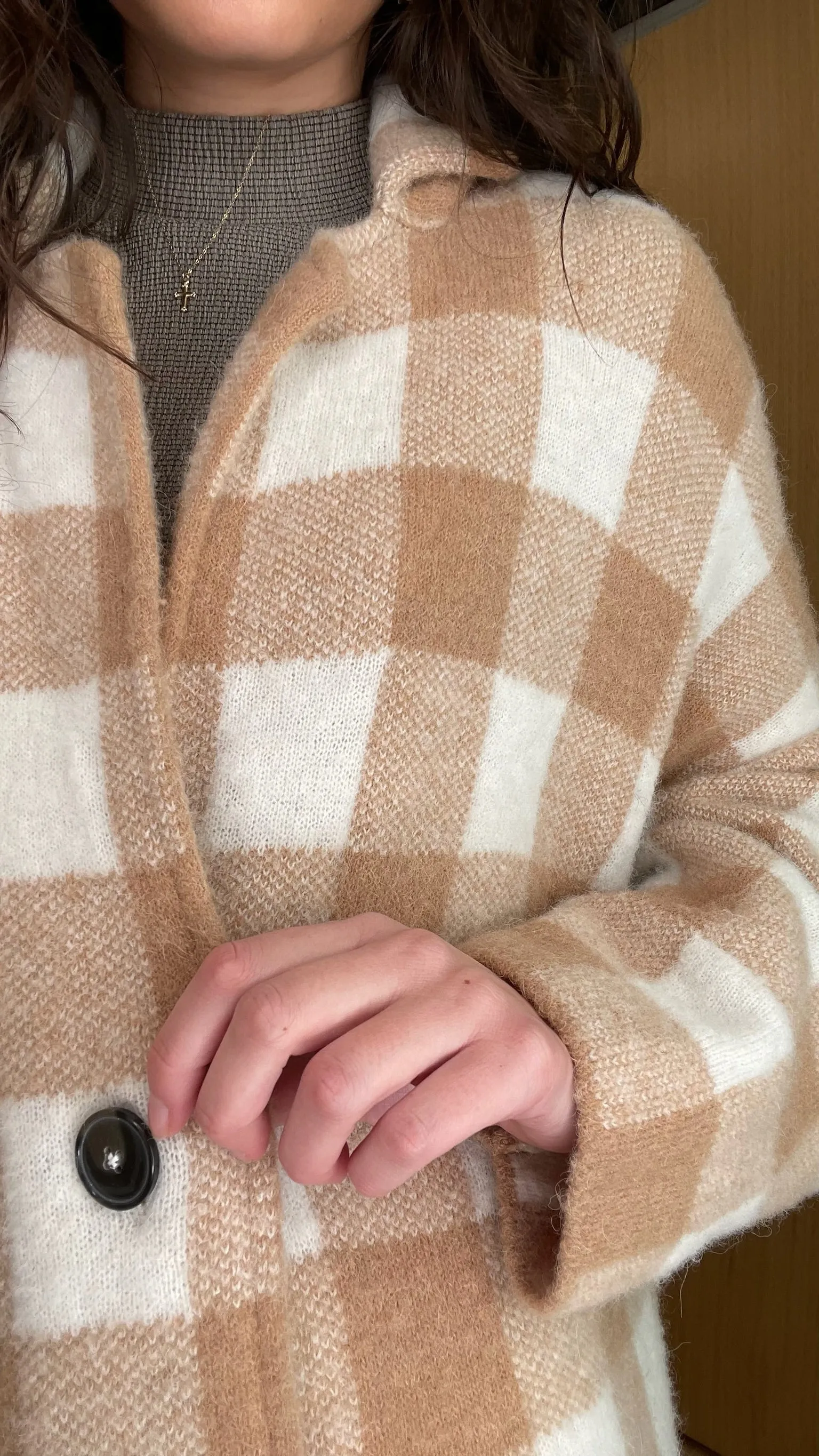 Oversized Knitted Jacket - XS