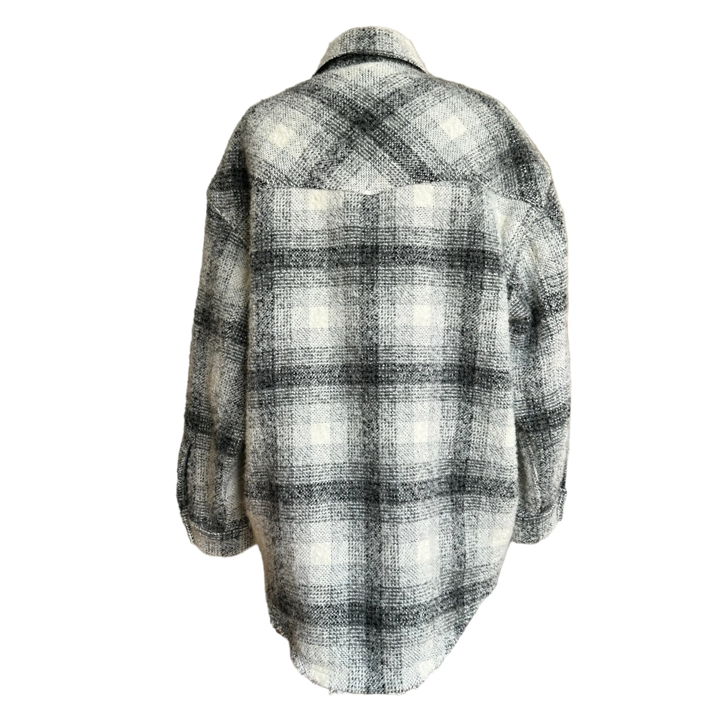 Oversized Plaid Jacket - S