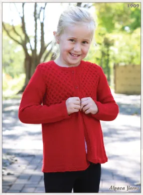 Pattern: Girls Honeycomb Alpaca Jacket