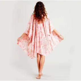 Peach Beach Mandala Kimono "Peach Watercolor"