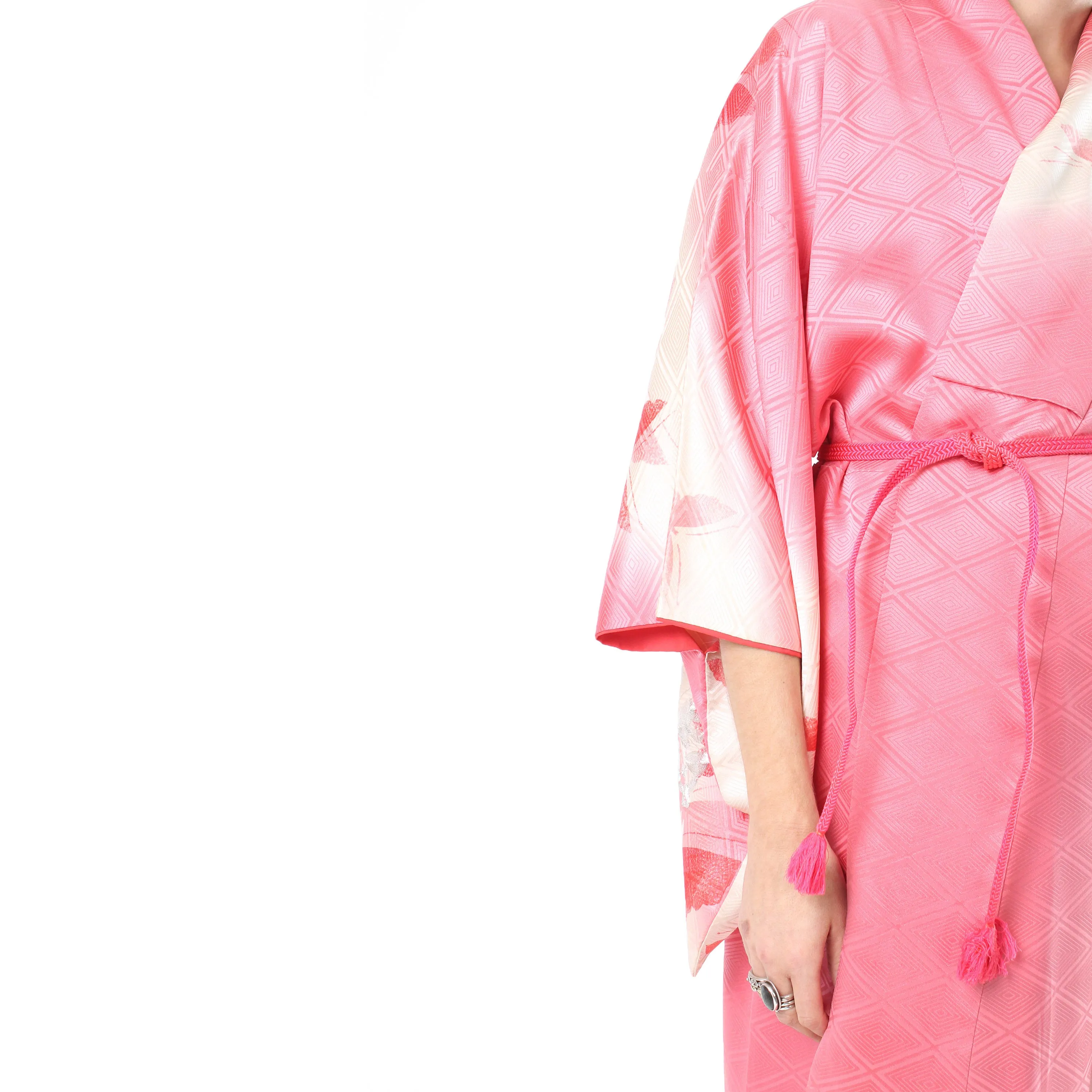 Pink Butterfly Kimono