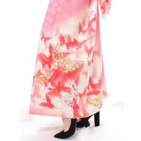 Pink Butterfly Kimono