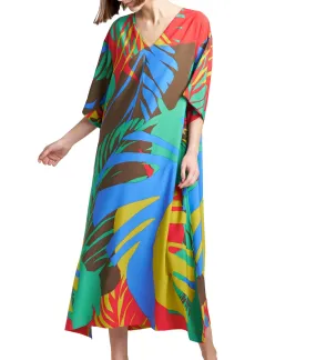 Portofino Kimono Caftan Red Multi