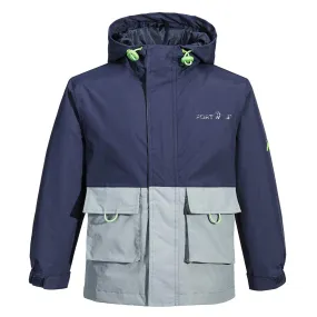 Portwest Delphi Fleece Lined Boys Rain Jacket