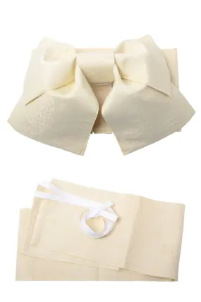 Pre-tied obi belt / Cream #10