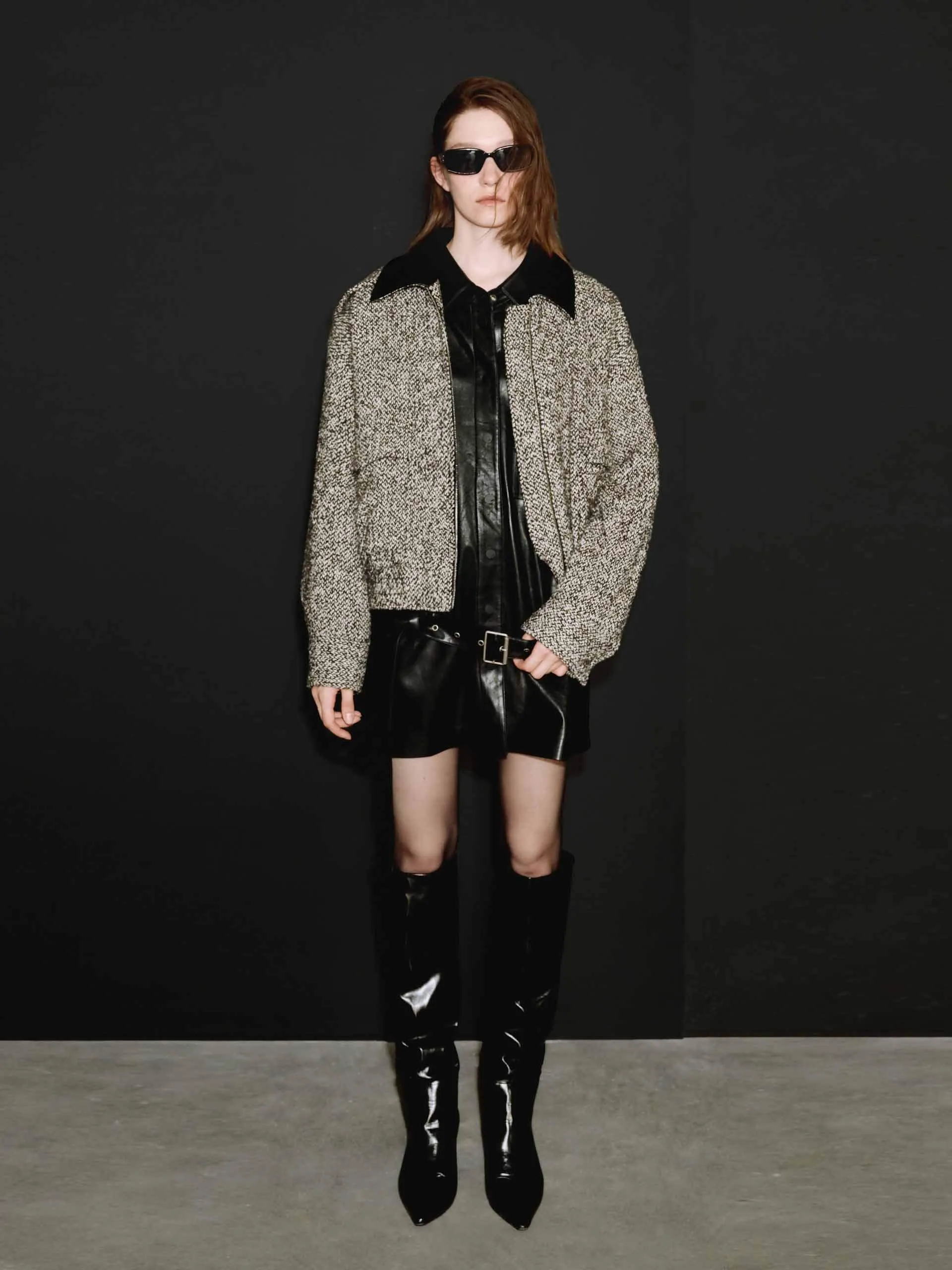 PU Collar Regular Jacket