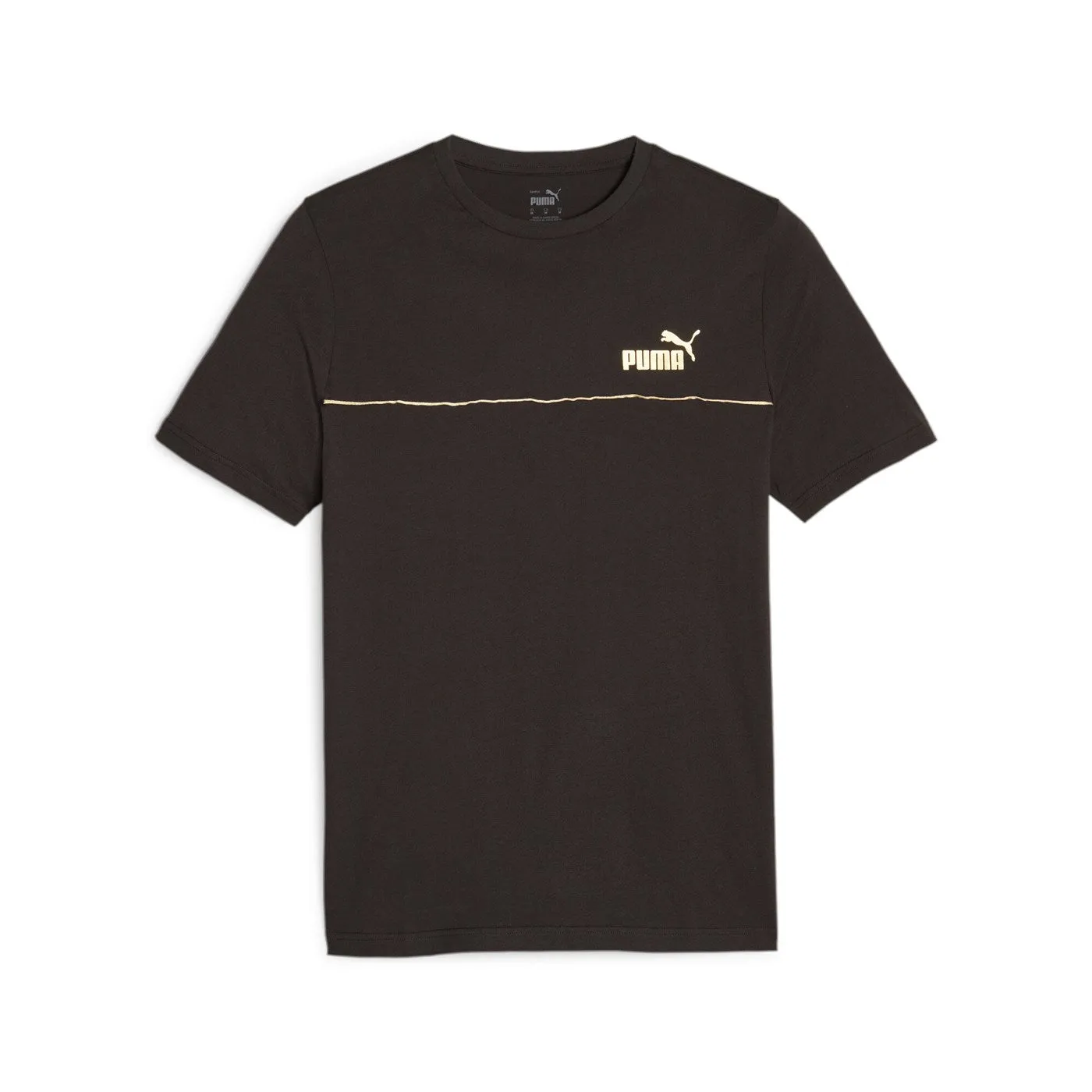 Puma Maglietta manica corta da uomo Ess  Minimal Gold 680012 01 nero