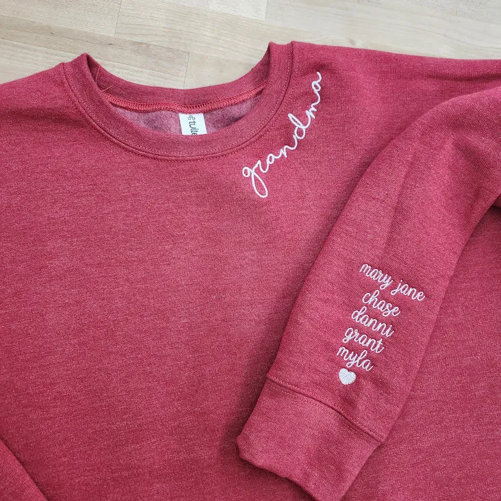 "Mama" Sweatshirt with Names