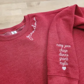 "Mama" Sweatshirt with Names