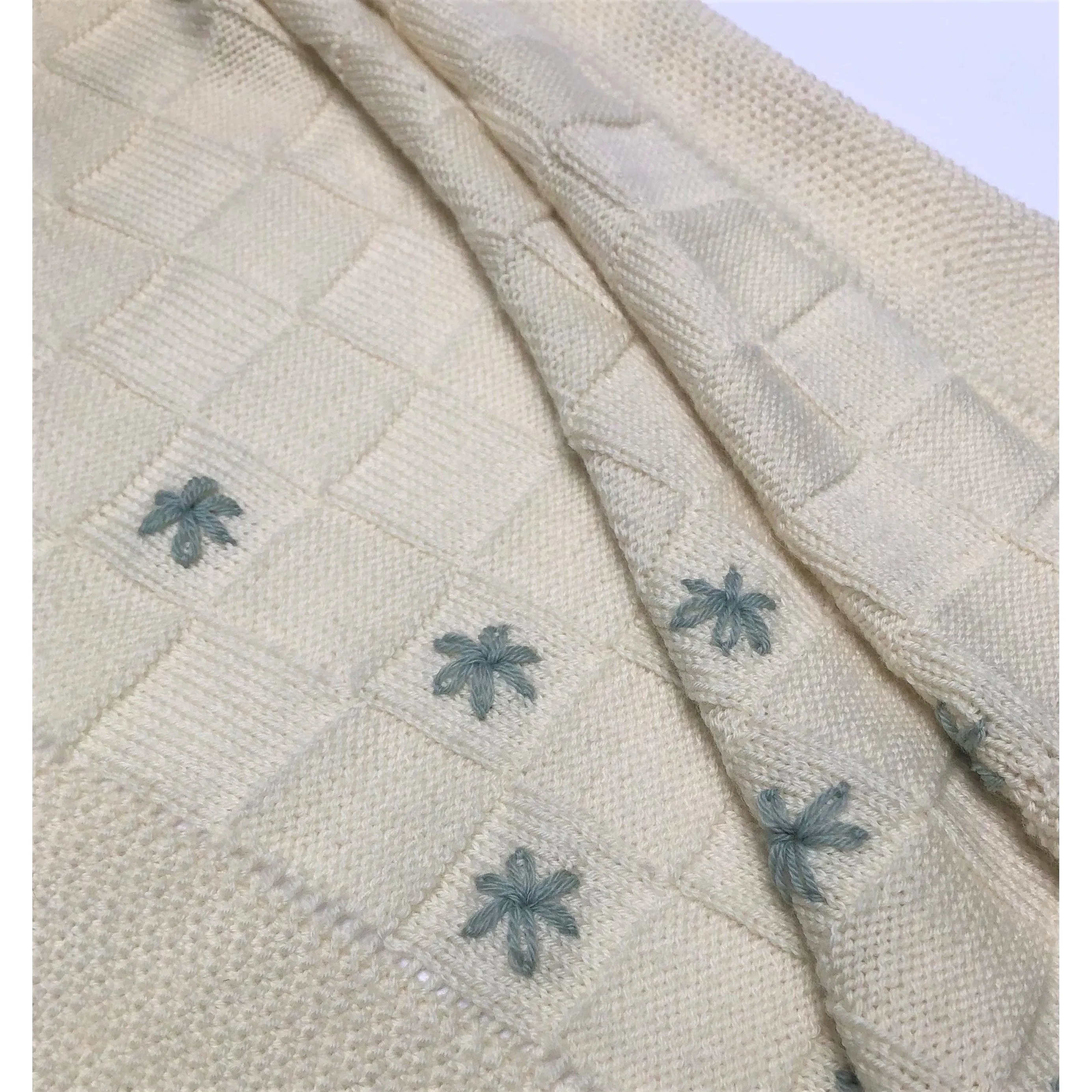 "Vintage' Baby Blanket Knitting Pattern