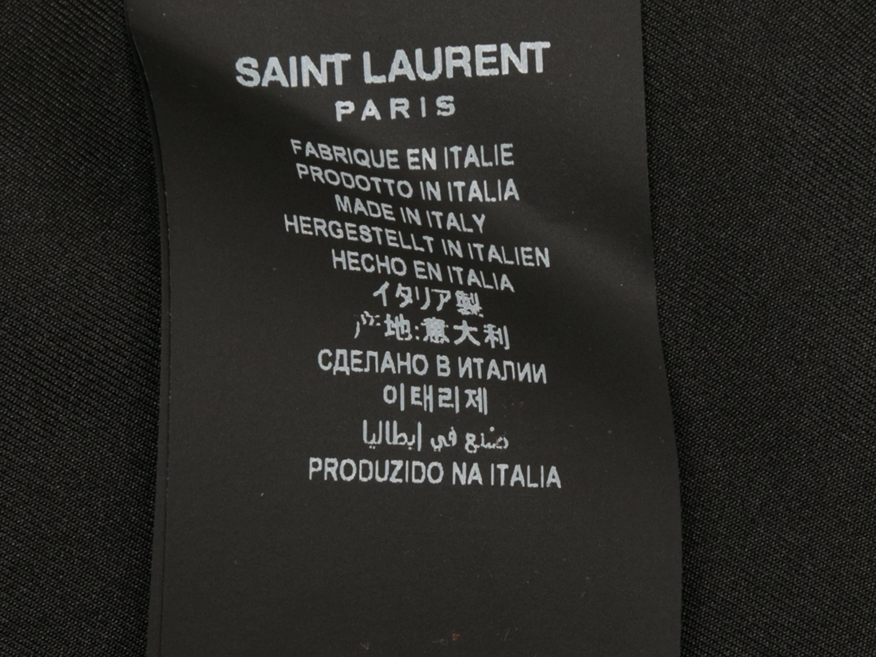 Red & Black Saint Laurent Longline Wool Tweed Jacket Size US S