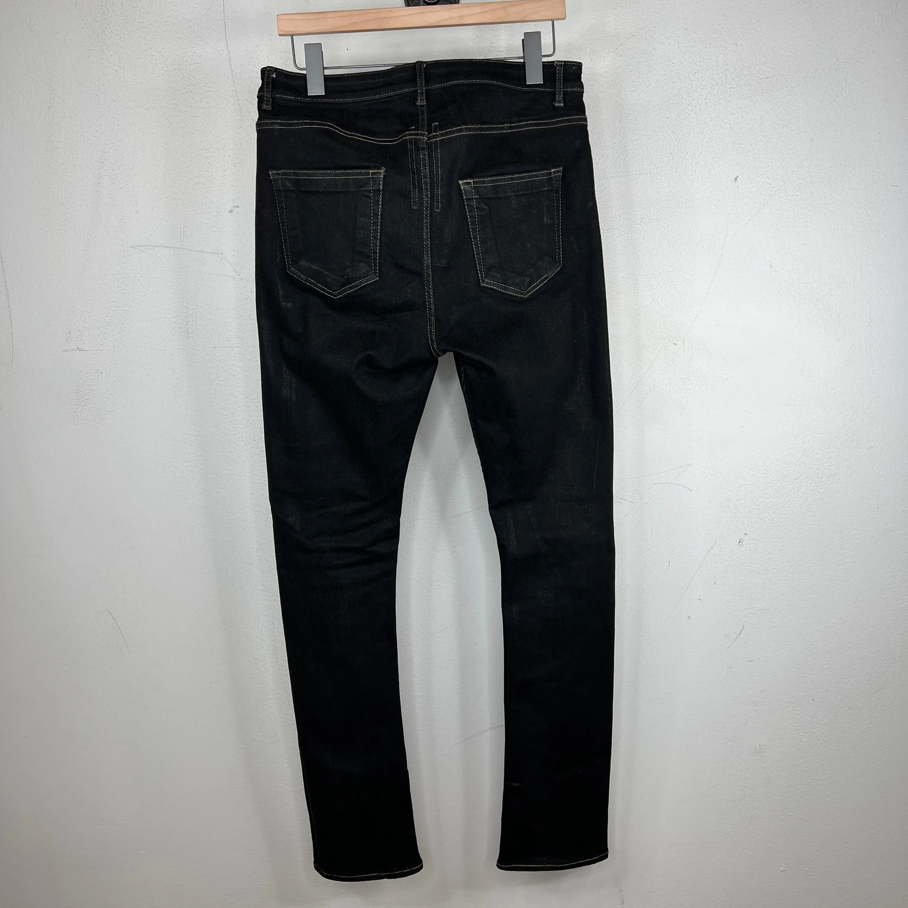 Rick Owens DRKSHDW Waxed Detroit Cut Jeans