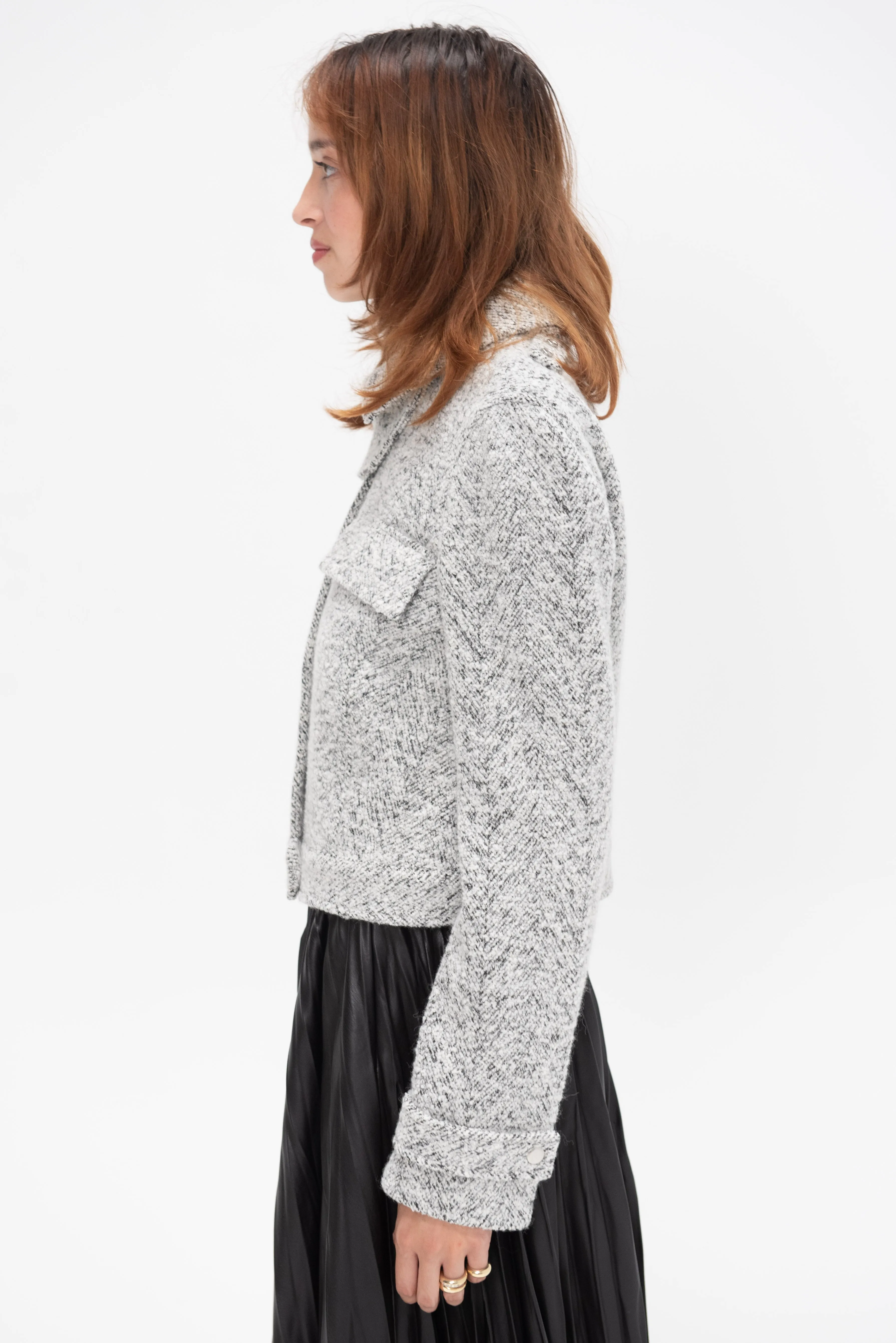 Rivers Jacket, Black & Off White
